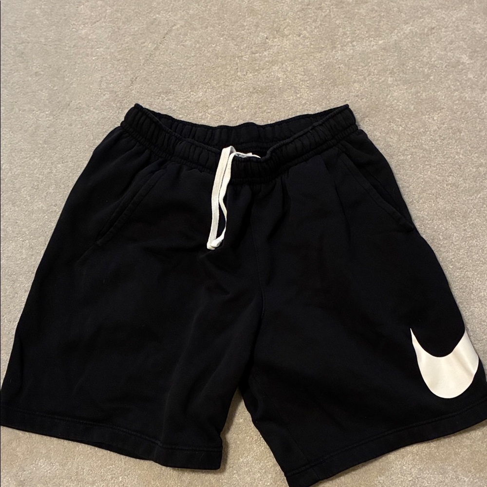 Nike Black and White Logo Shorts